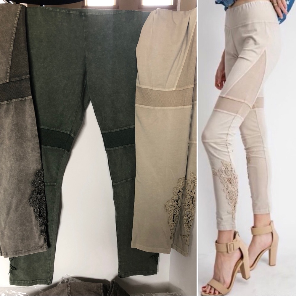 Leggings Faded Olive, Ash, Lt Mauve NWT Size S,M,L